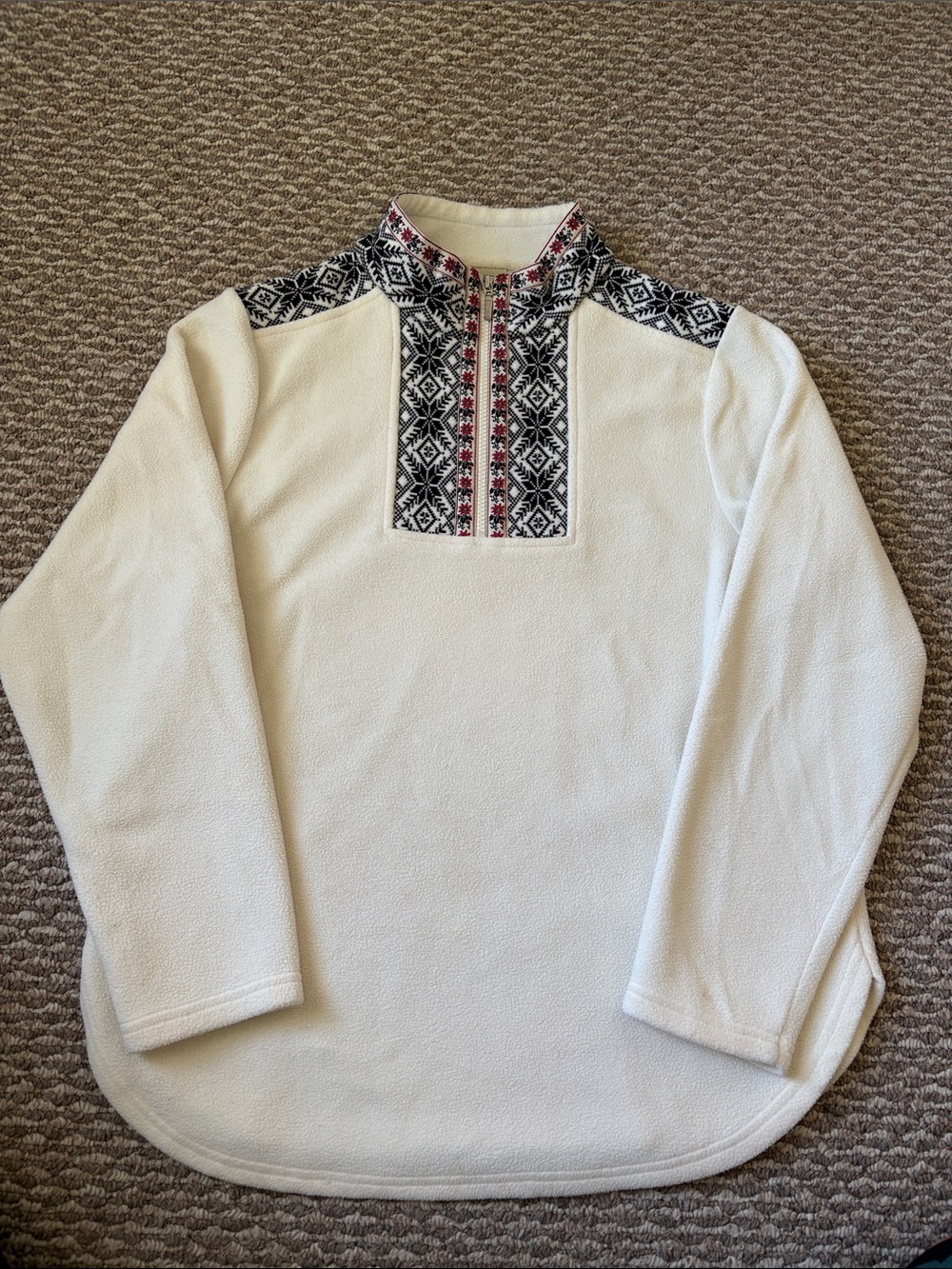 Vintage L.L.Bean Women's 1/4-zip Fleece Pullover Sweatshirt